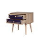 Hanah Home Two - 620 Mesita de Noche Roble Sonoma con 2 Cajones